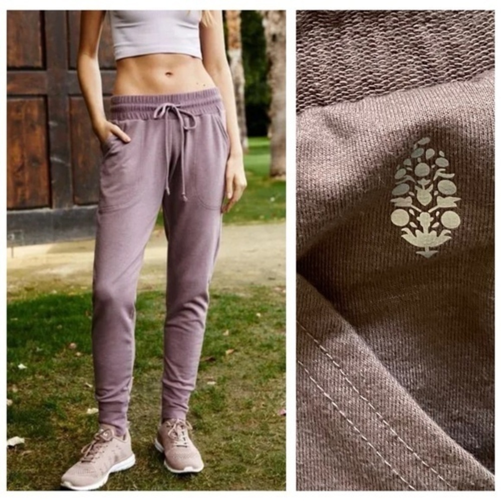 Free People Movement Brown Elderberry Tea Sunny Skinny Sweatpants Joggers M